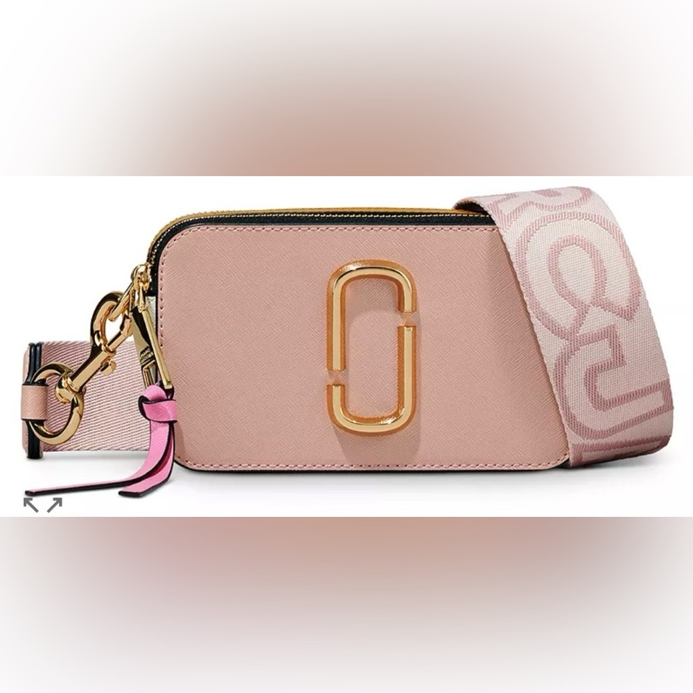 🎉🎉🎉 Host Pick - MARC JACOBS The Snapshot Shoulder Bag in Pink/Mustard NWT🎉🎉🎉